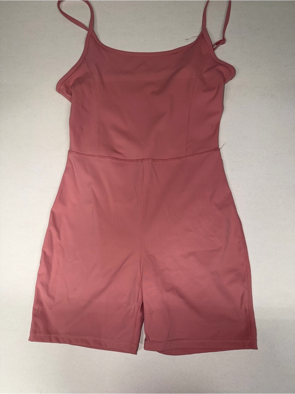 Womens Vital Life Sleeveless Coral Pink Romper Size Large